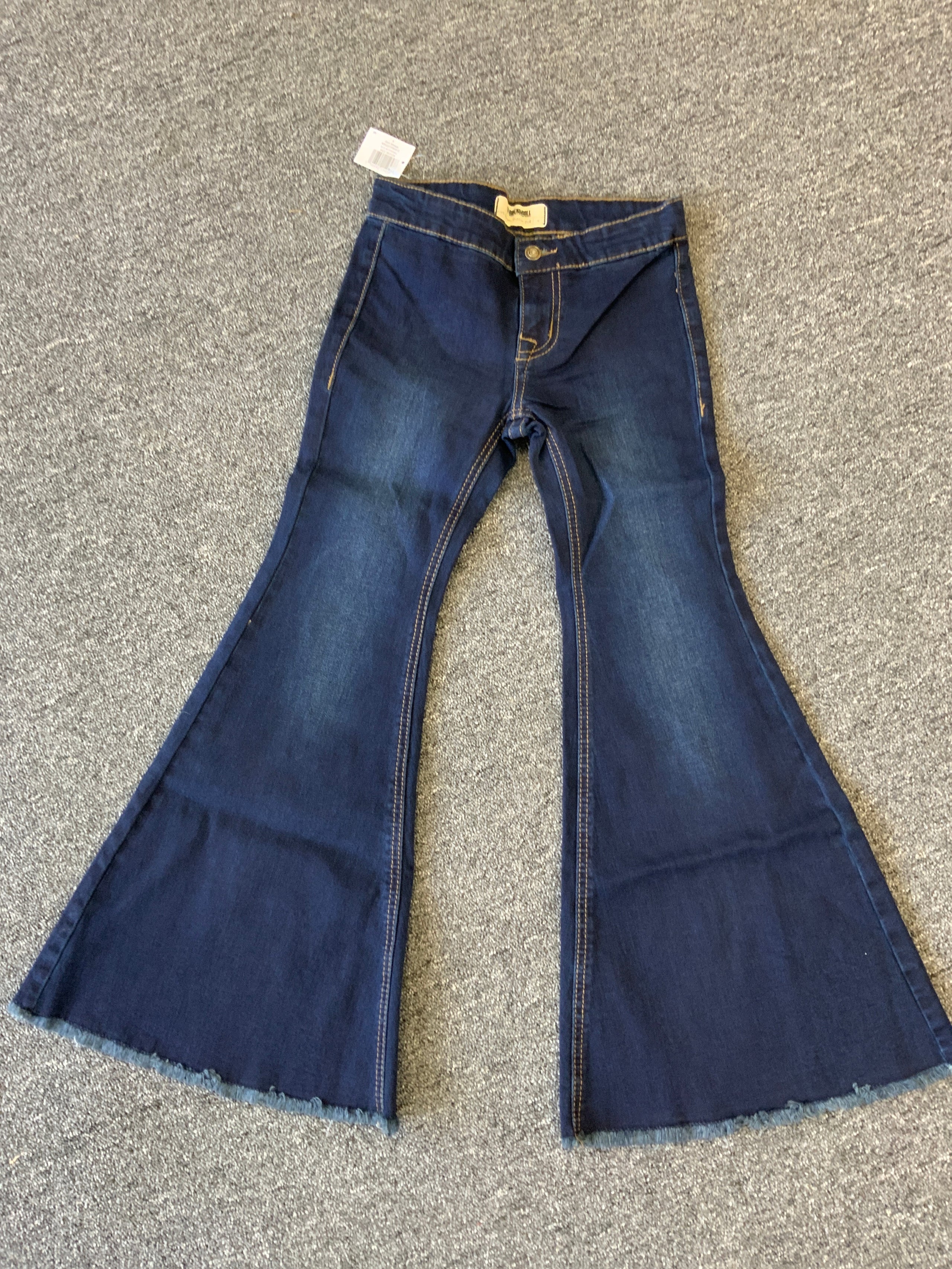 Girls Rock And Roll Denim Dark Wash Bell Bottoms Magnolia Outfitters