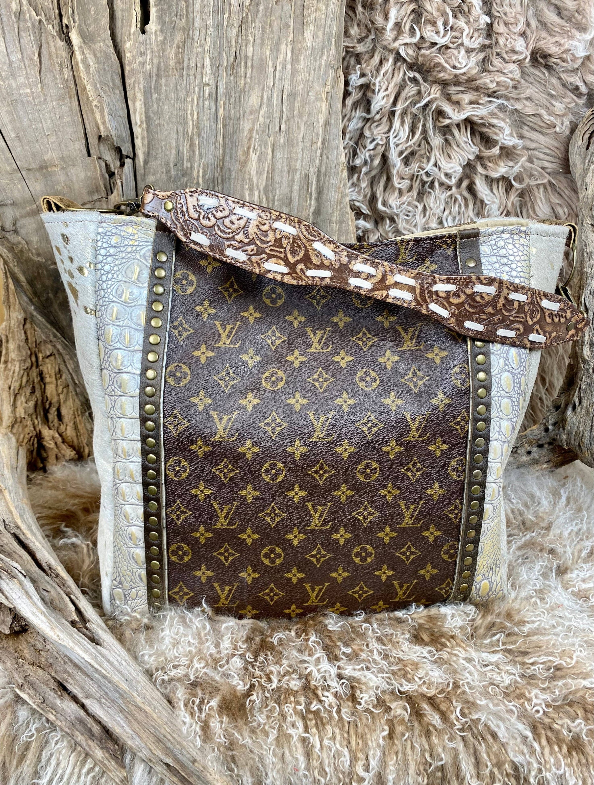 upcycled repurposed louis vuitton