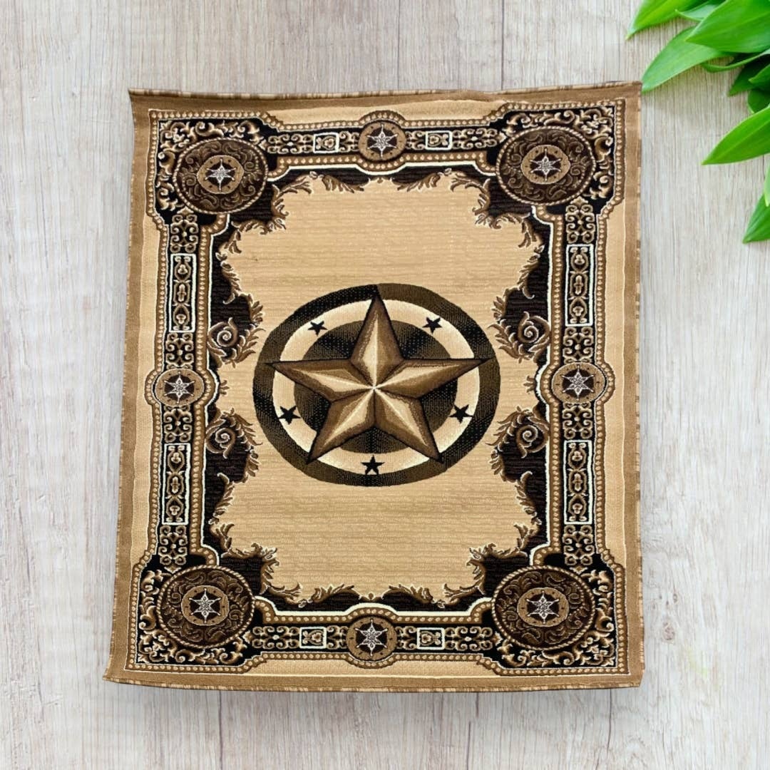 Western Linens Berber Western Star Area Rug Magnolia Outfitters